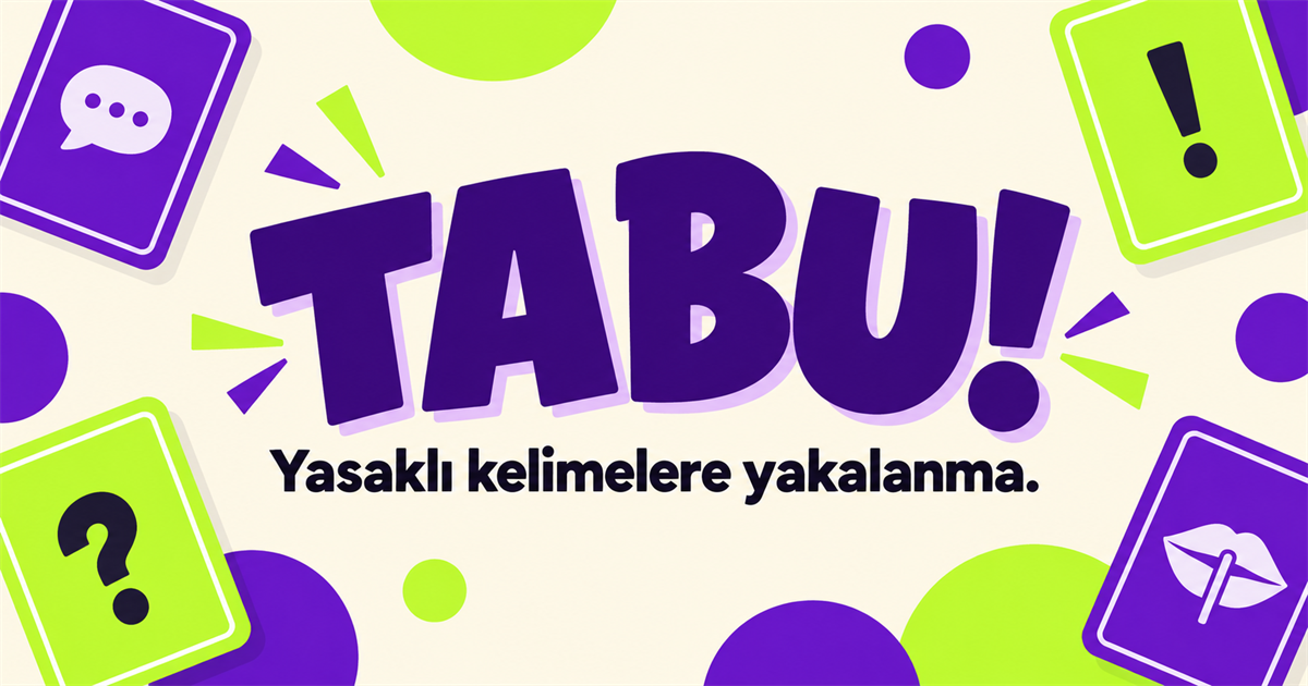Tabu çevrim içi kelime oyunu kapak görseli
